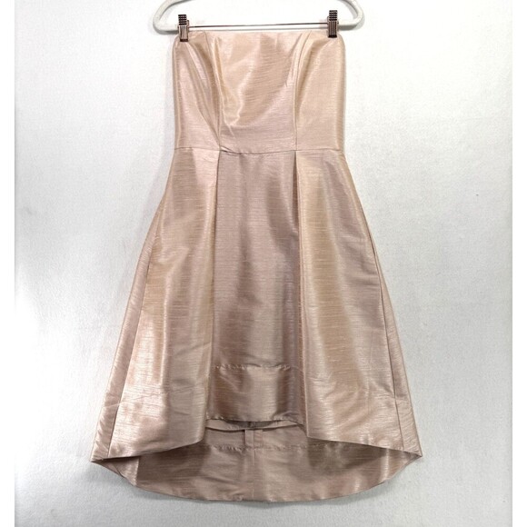 Alfred Sung Dress Women 4 Strapless or With Straps High Low Formal Pockets NWT - Picture 1 of 14